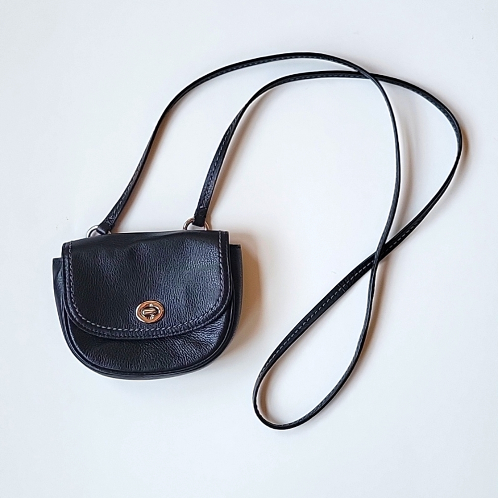 Black Leather Crossbody